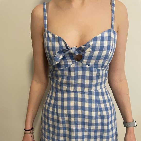 Reformation | Dresses | Blue Gingham Reformation Dress | Poshmark